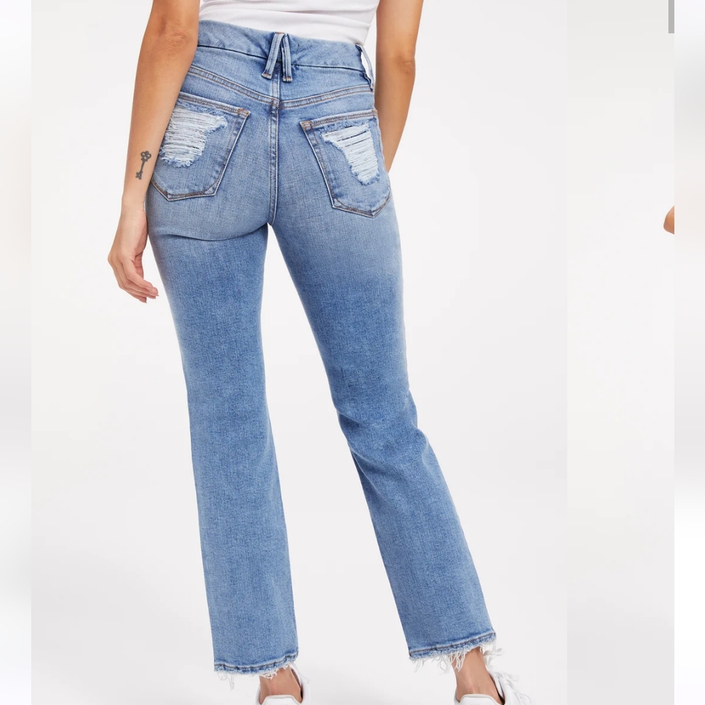 Good American Good Legs Straight jeans sz 25/26